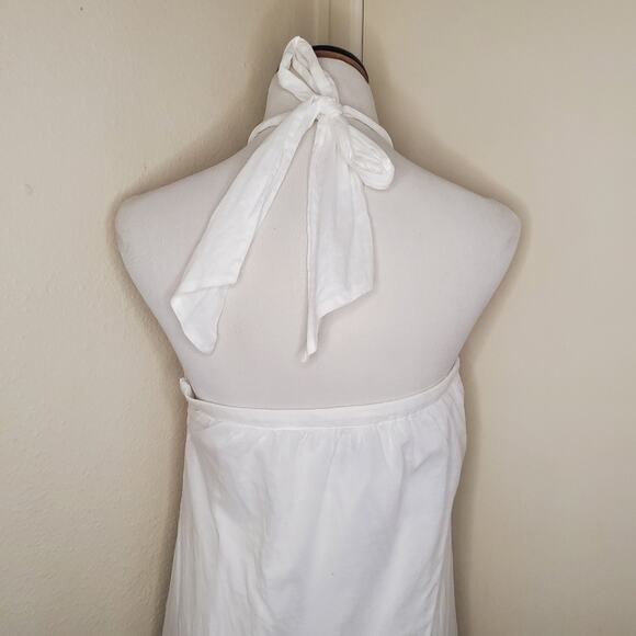 J. Crew White Tiered Halter Maxi Dress XXS - Picture 6 of 13